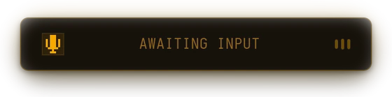 0type in the Amber CRT theme